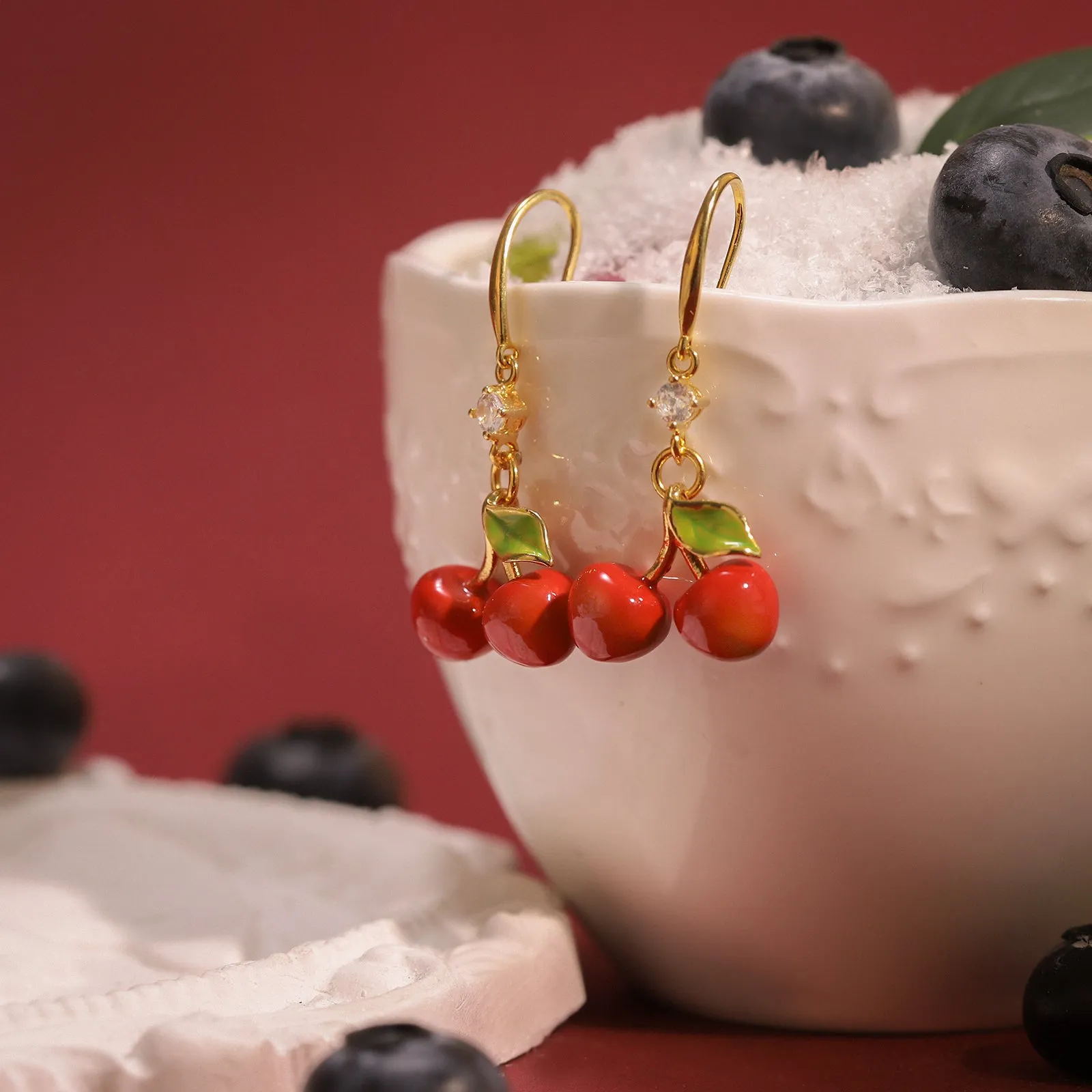 Cherry Earrings sold by Selenichast product image thumbnail 3