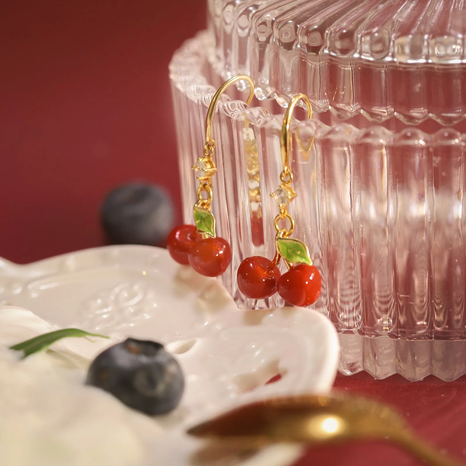 Cherry Earrings sold by Selenichast product image thumbnail 5