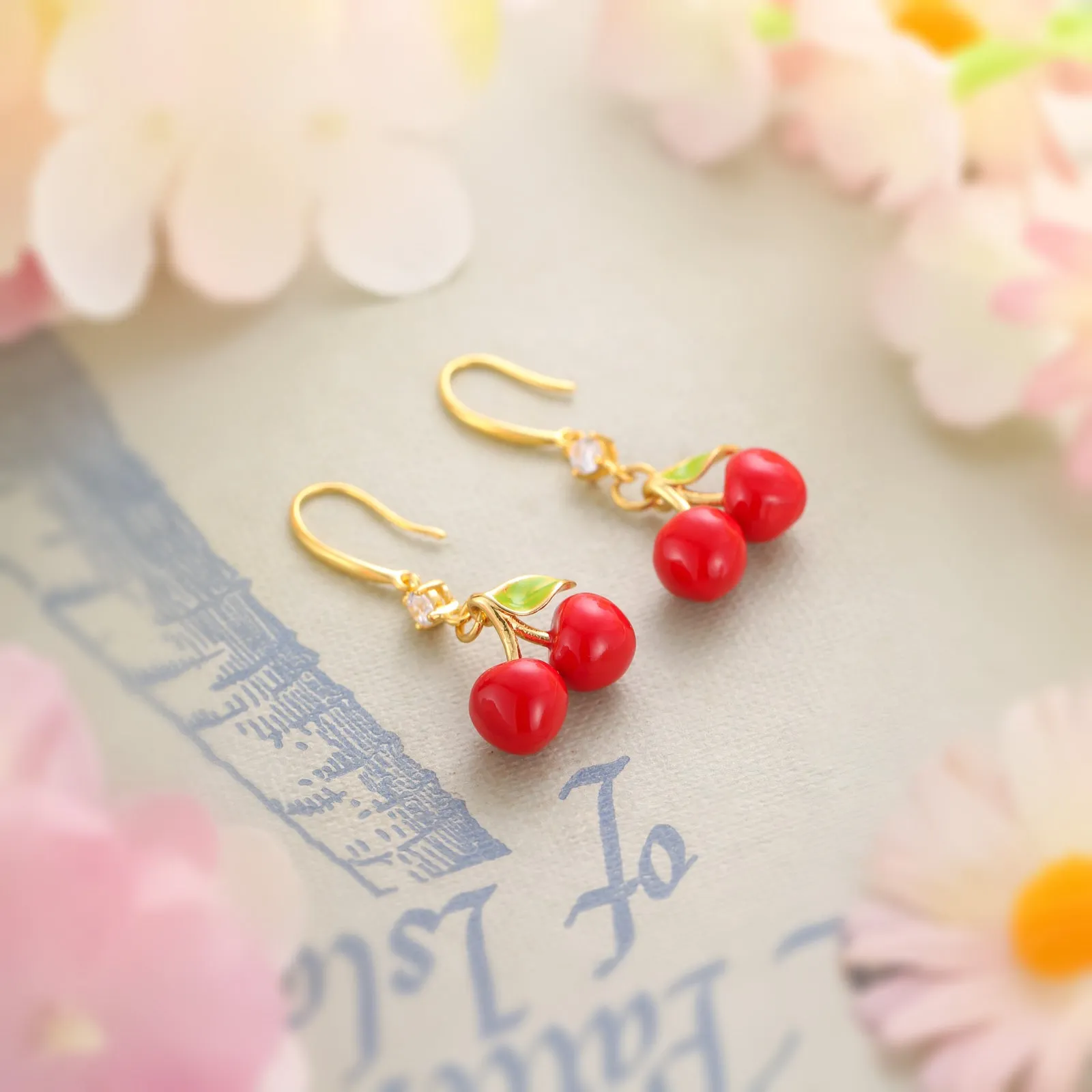 Cherry Earrings sold by Selenichast product image thumbnail 4