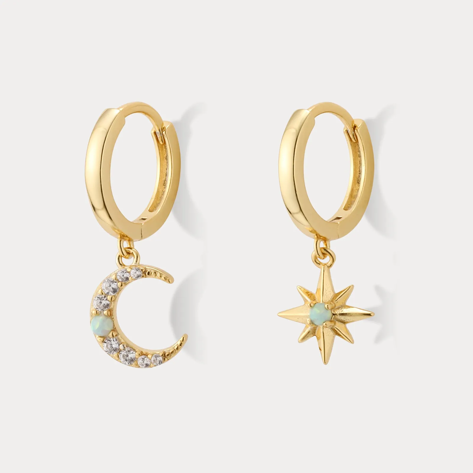 Opal Moon Star Earrings sold by Selenichast
