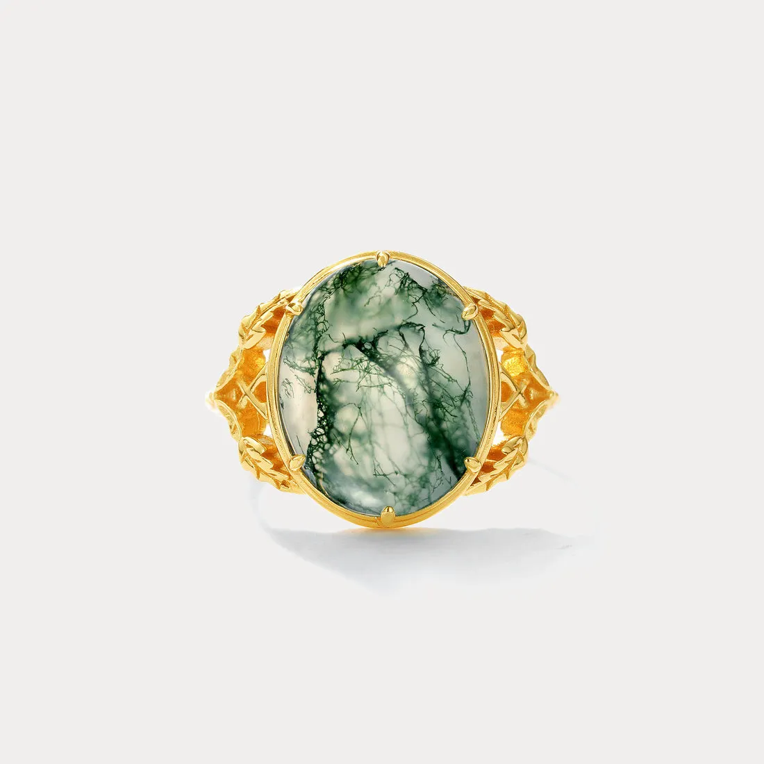 Moss Agate Ring sold by Selenichast product image thumbnail 3