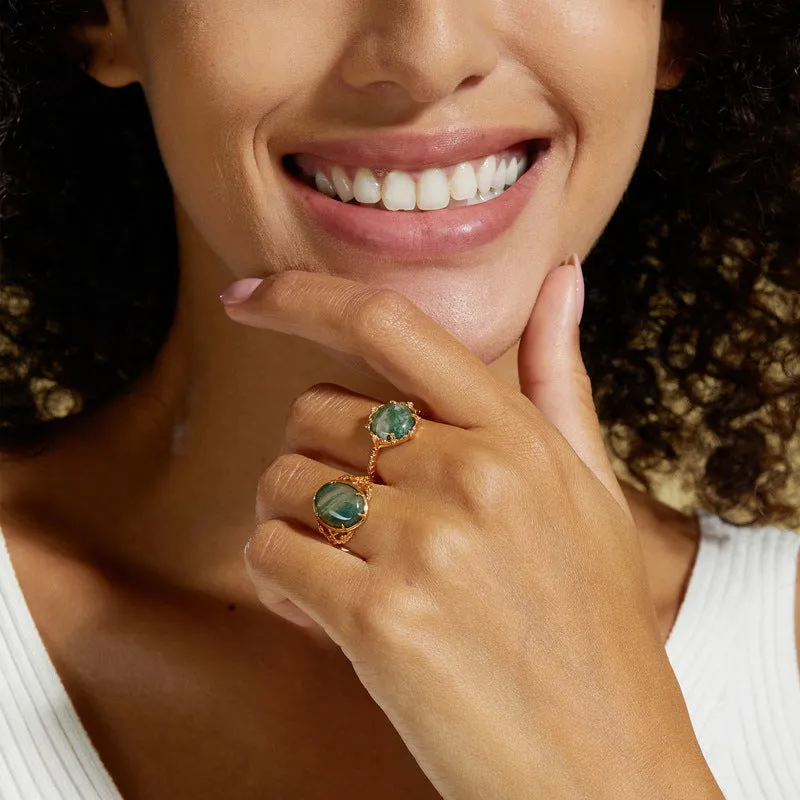 Moss Agate Ring sold by Selenichast product image thumbnail 2