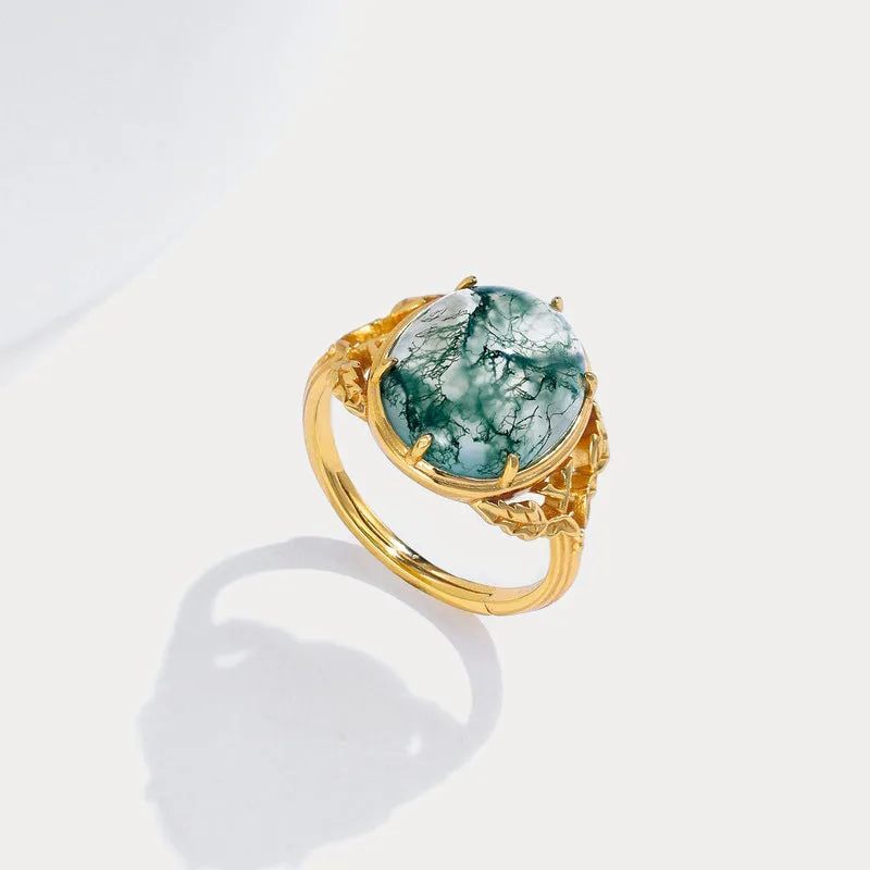 Moss Agate Ring sold by Selenichast product image thumbnail 5