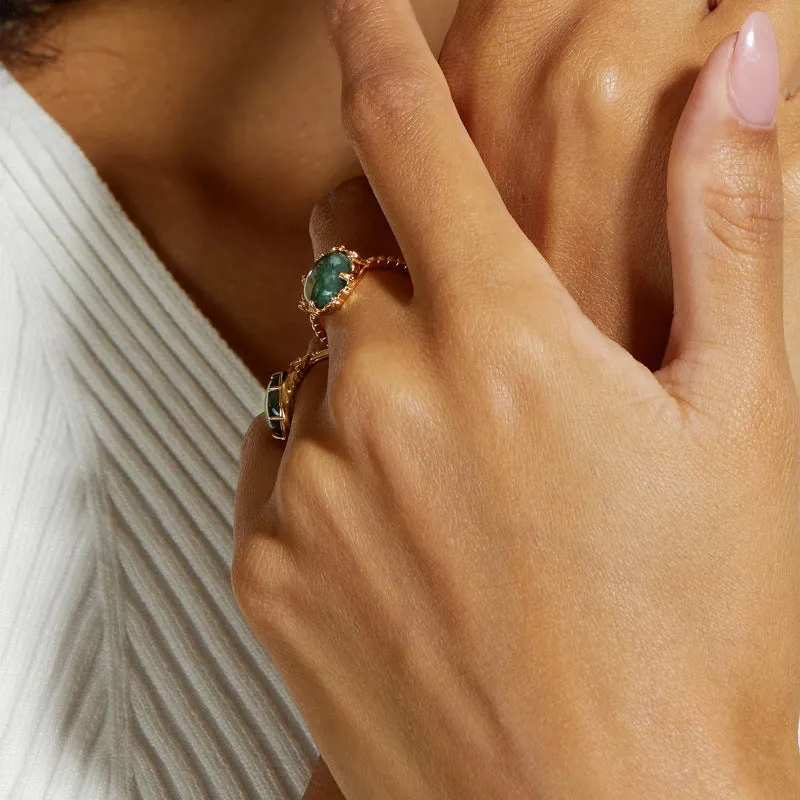 Moss Agate Ring sold by Selenichast product image thumbnail 4