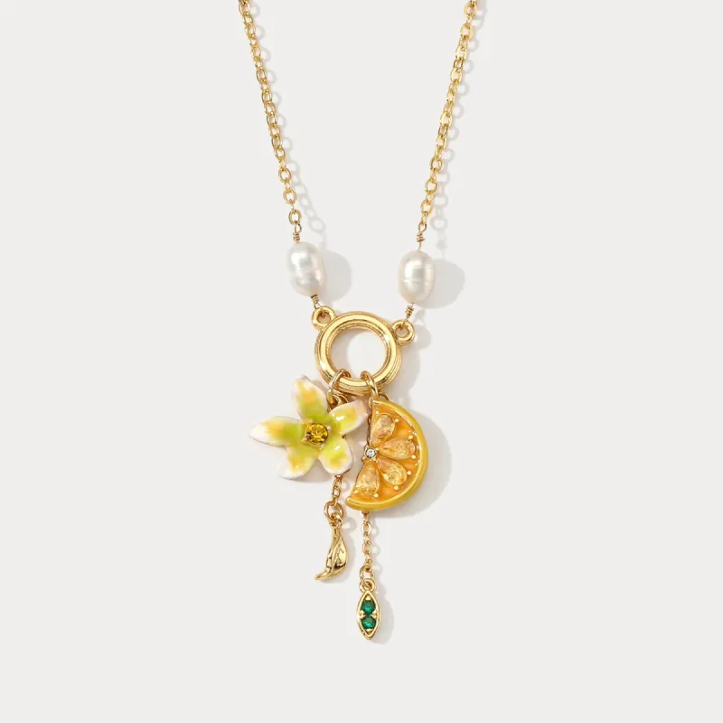 Lemon Flower Necklace sold by Selenichast