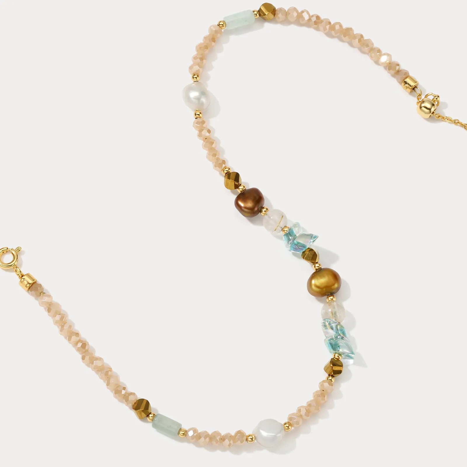 Dainty Stone Beaded Anklet sold by Selenichast product image thumbnail 3