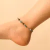 Dainty Stone Beaded Anklet sold by Selenichast