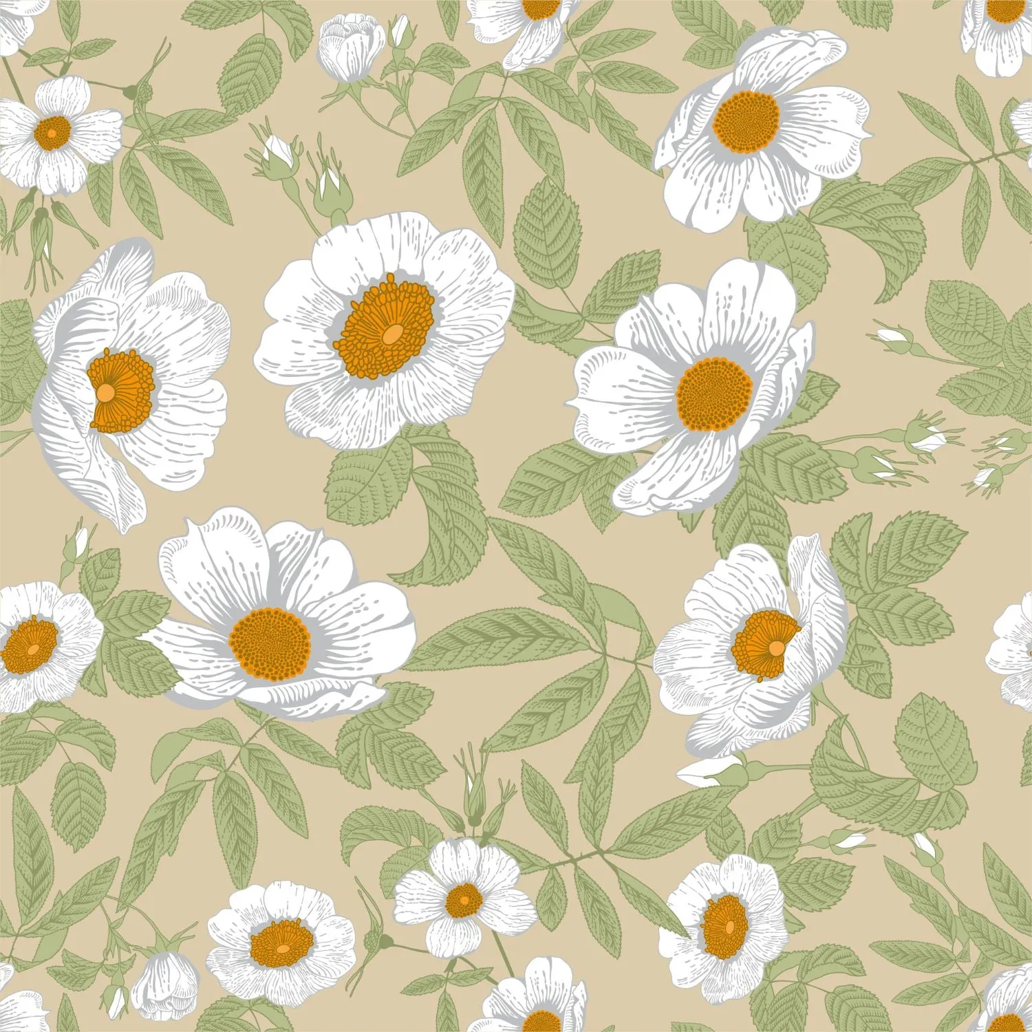 Hawaii Poppy Square Scarf sold by Selenichast