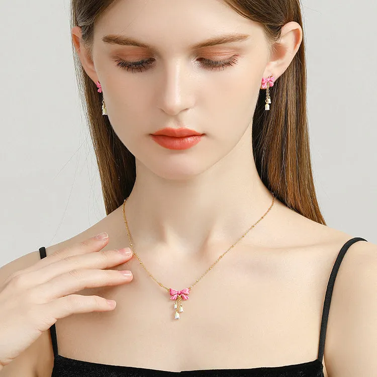 Lily Of The Valley Bowknot Necklace sold by Selenichast product image thumbnail 5