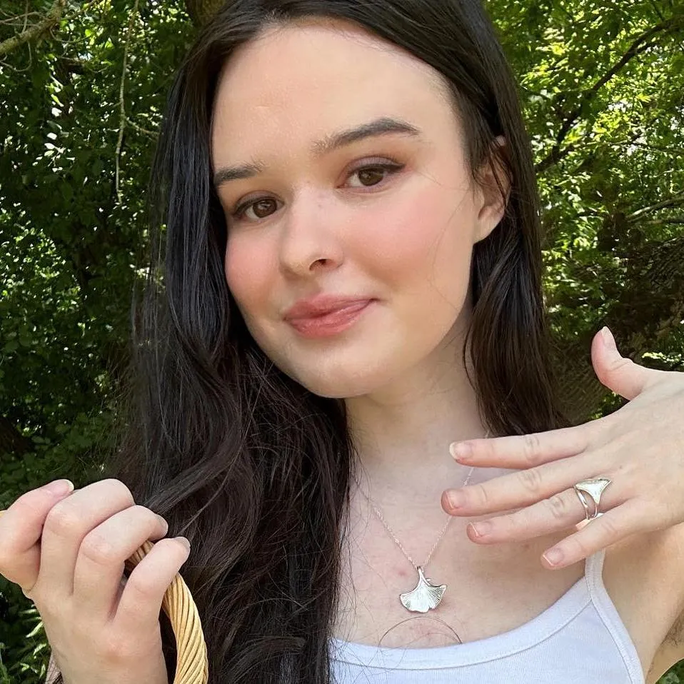 Silver Ginkgo Leaf Ring sold by Selenichast product image thumbnail 2
