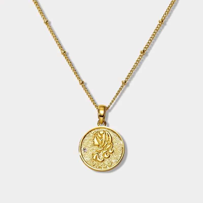 Virgo Constellation Coin Pendant Necklace sold by Selenichast