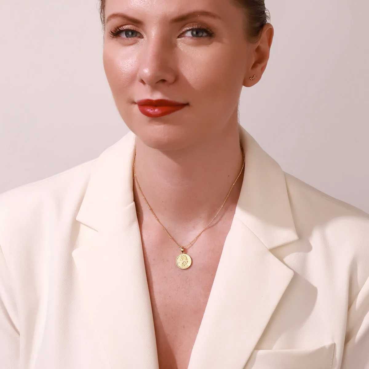 Virgo Constellation Coin Pendant Necklace sold by Selenichast product image thumbnail 4