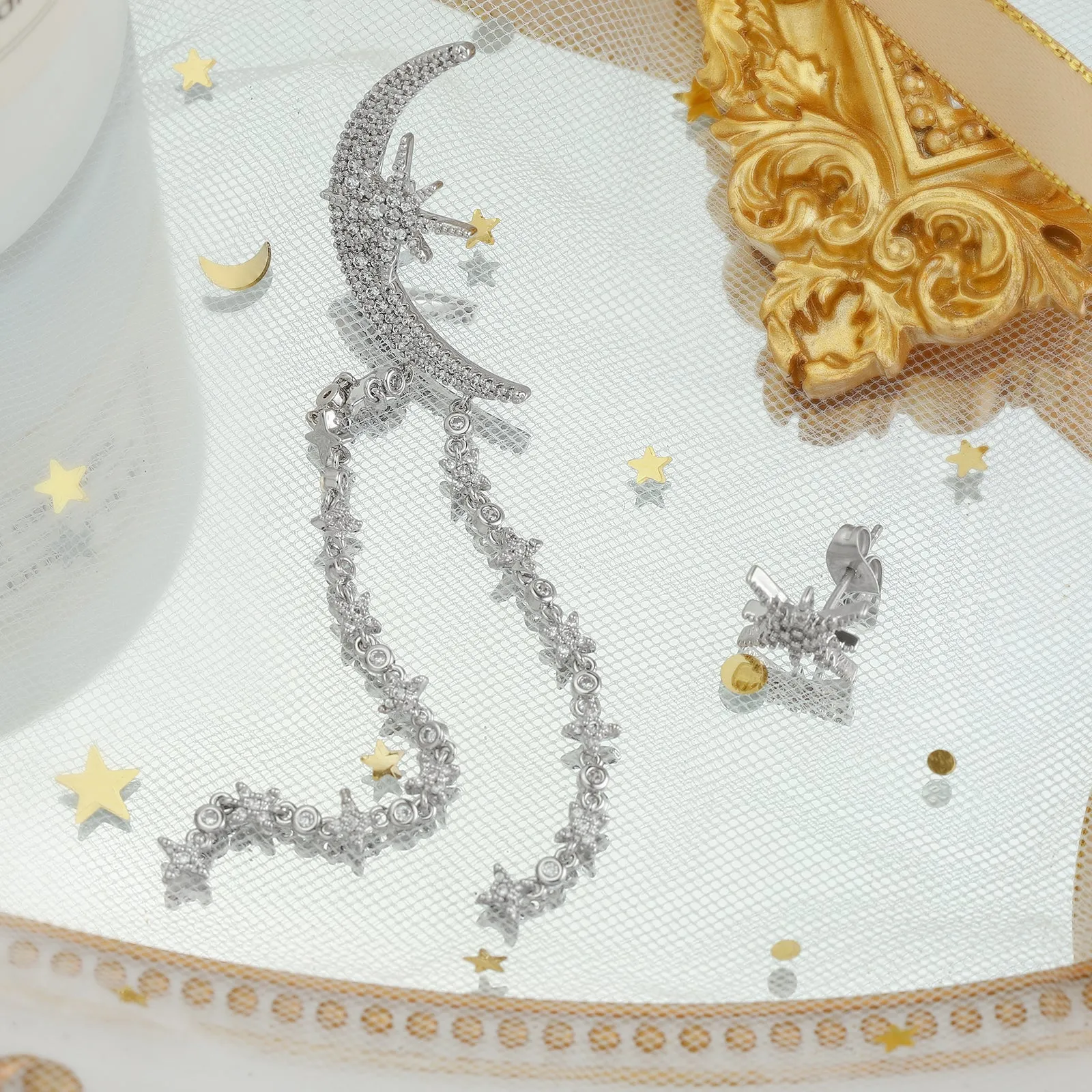 Moon Star Tassel Earrings sold by Selenichast product image thumbnail 2