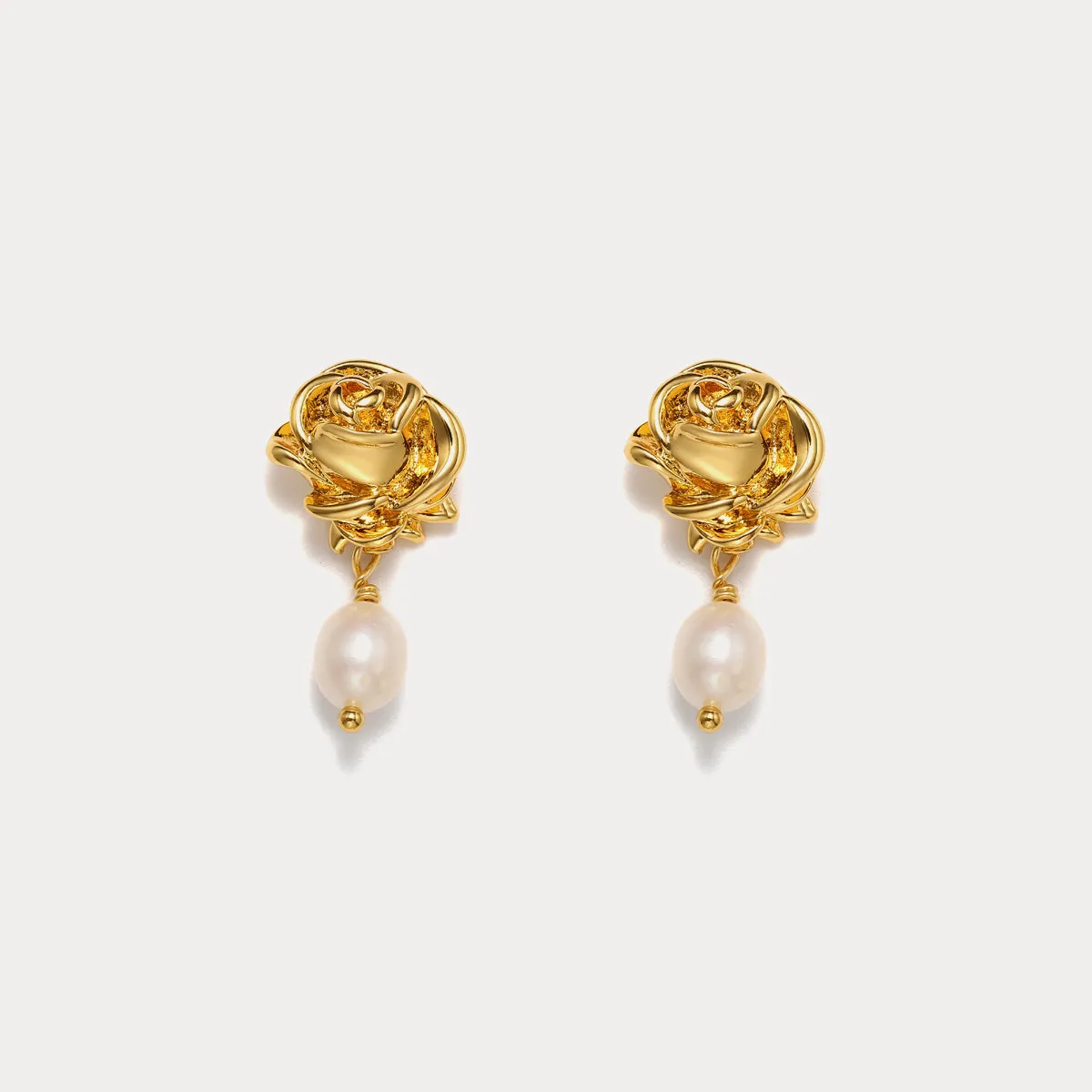 Tears of Rose Pearl Earrings sold by Selenichast