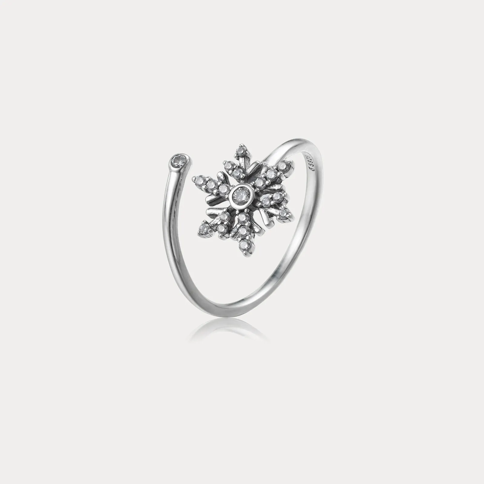 Silver Snowflake Ring sold by Selenichast product image thumbnail 3