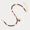 Agate Beaded Anklet sold by Selenichast
