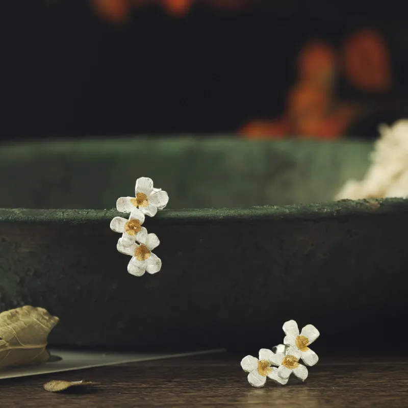 Forget-Me-Not Flowers Earrings sold by Selenichast