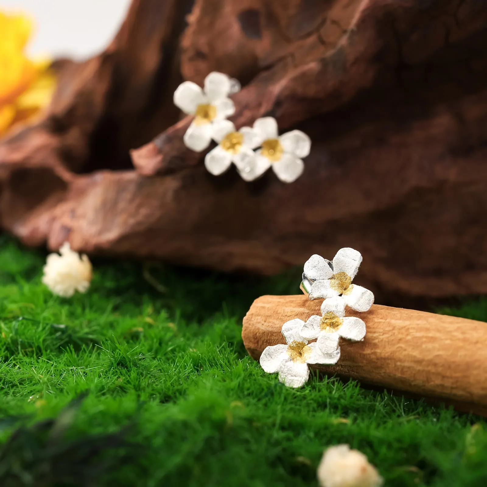 Forget-Me-Not Flowers Earrings sold by Selenichast product image thumbnail 4