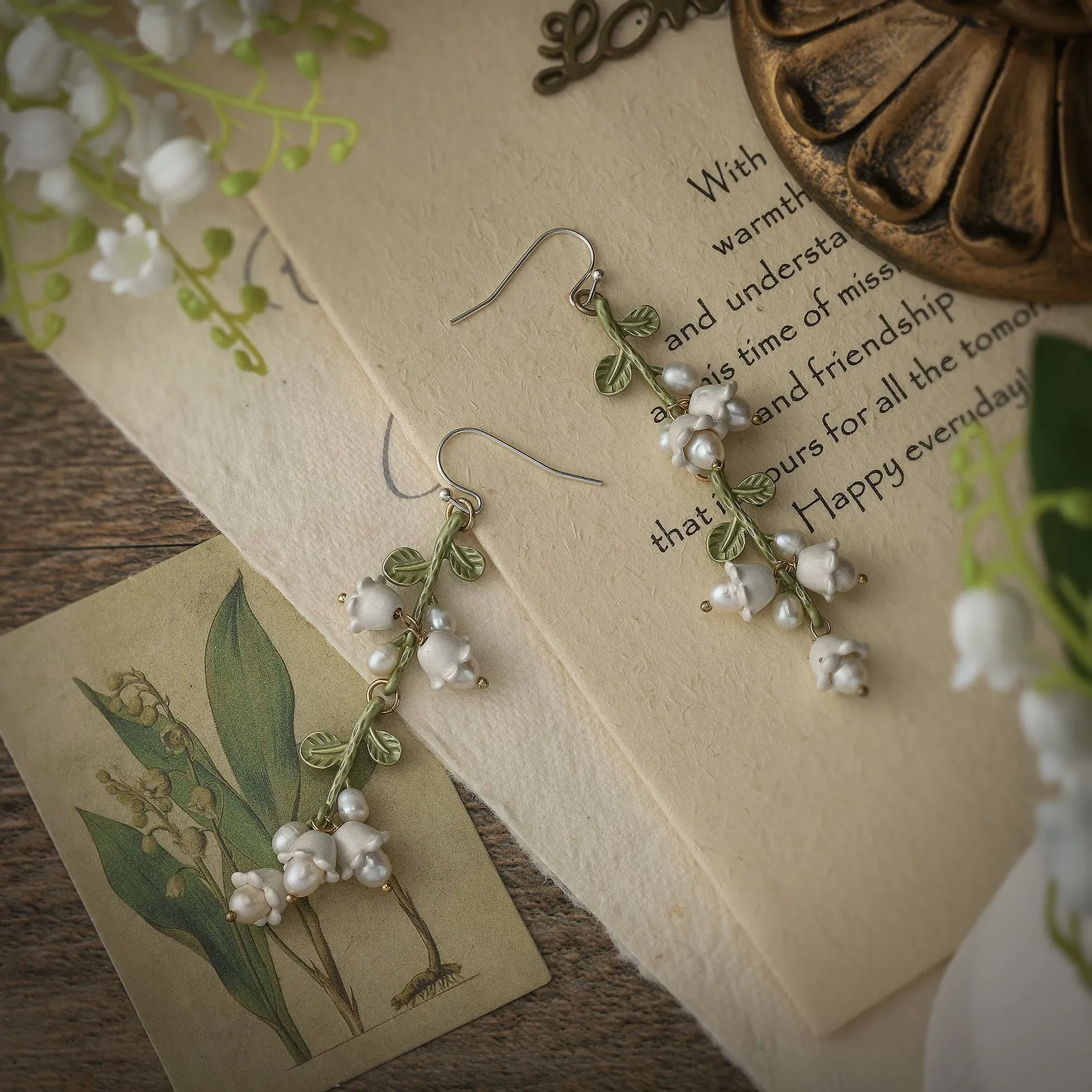 Lily Of The Valley Earrings sold by Selenichast product image thumbnail 5