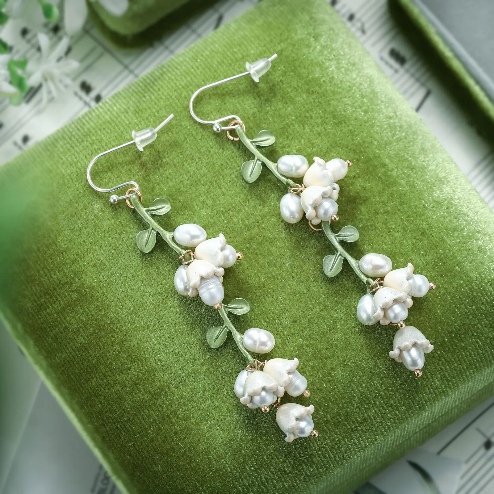 Lily Of The Valley Earrings sold by Selenichast product image thumbnail 3