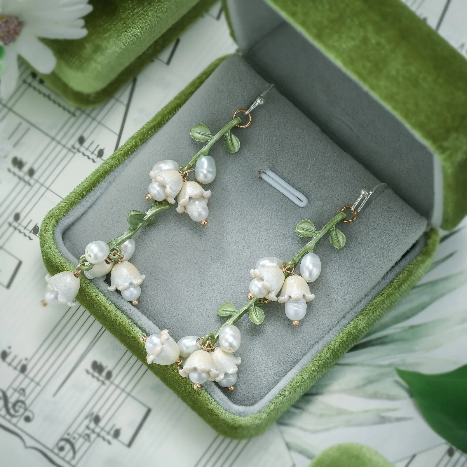 Lily Of The Valley Earrings sold by Selenichast product image thumbnail 4