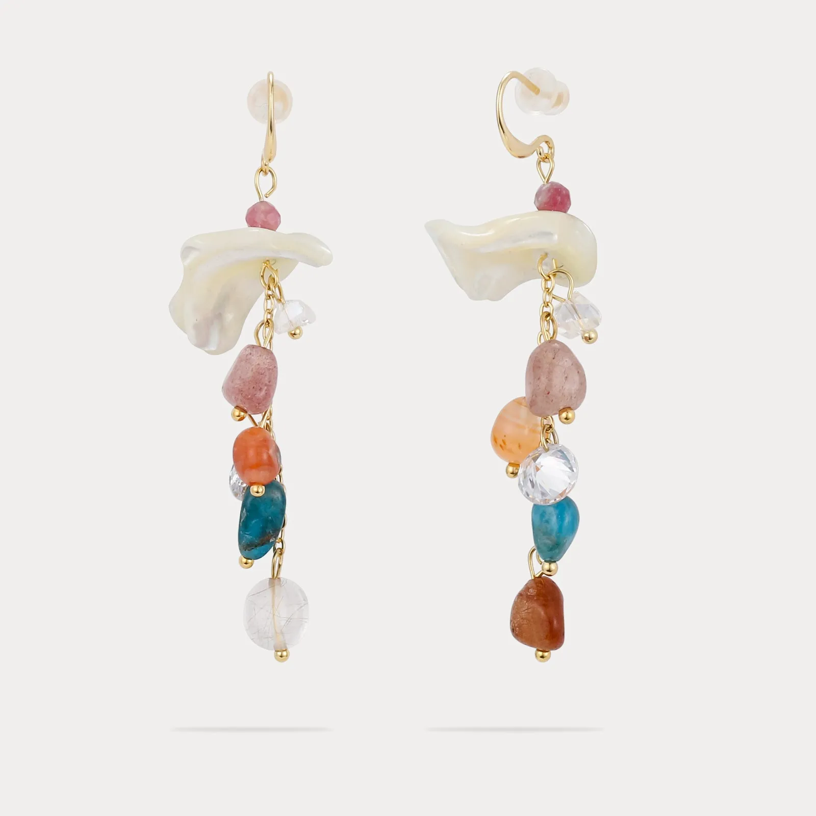 Shell Drop Beaded Earrings sold by Selenichast