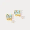 Pearl in the Ocean Earrings sold by Selenichast