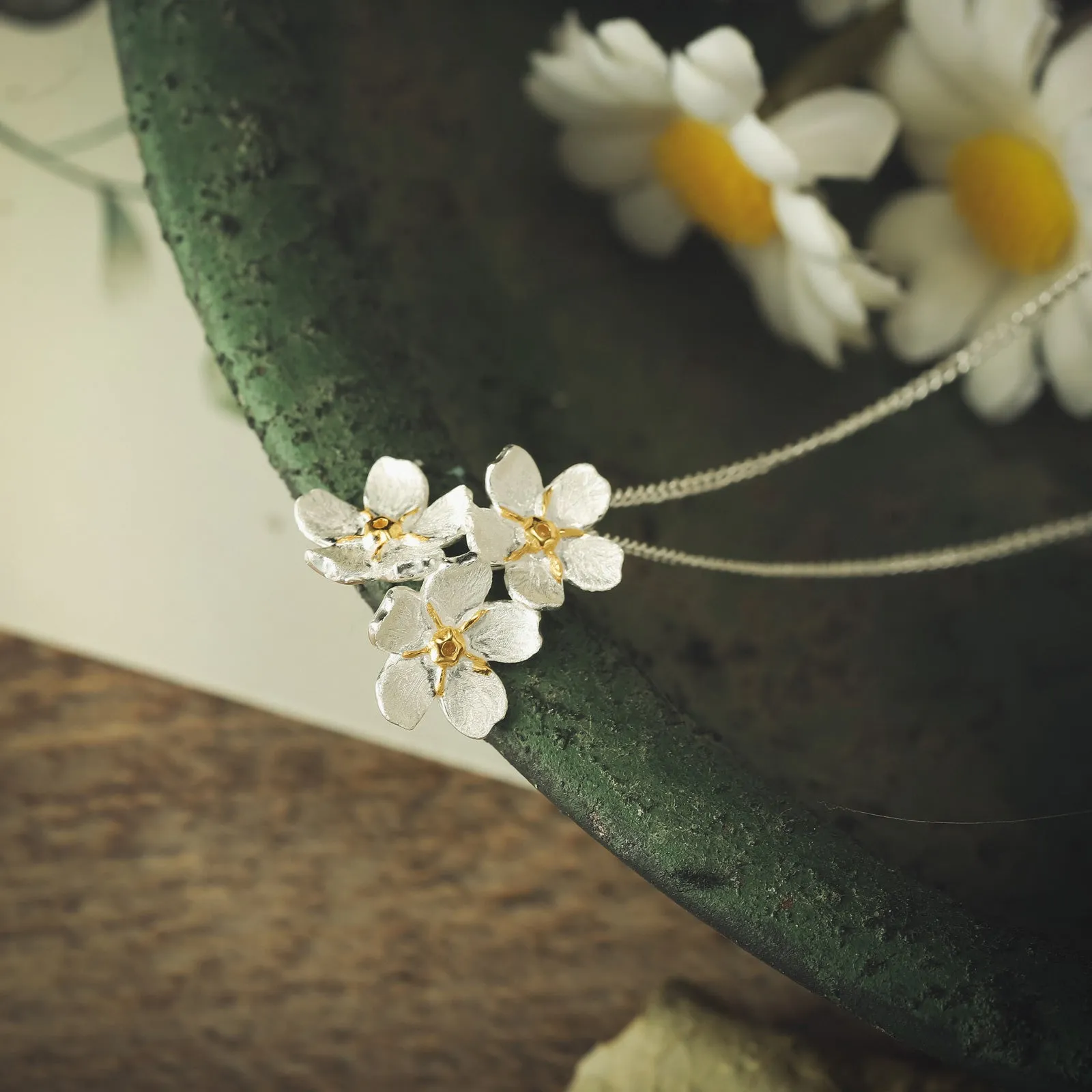 Forget-Me-Not Flowers Necklace sold by Selenichast product image thumbnail 5