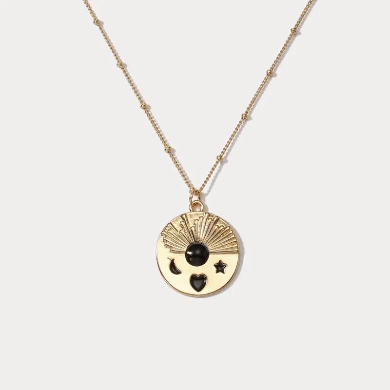 Moon Star Pendant Necklace sold by Selenichast