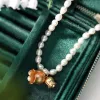 Lily Of The Valley Pearl Necklace sold by Selenichast