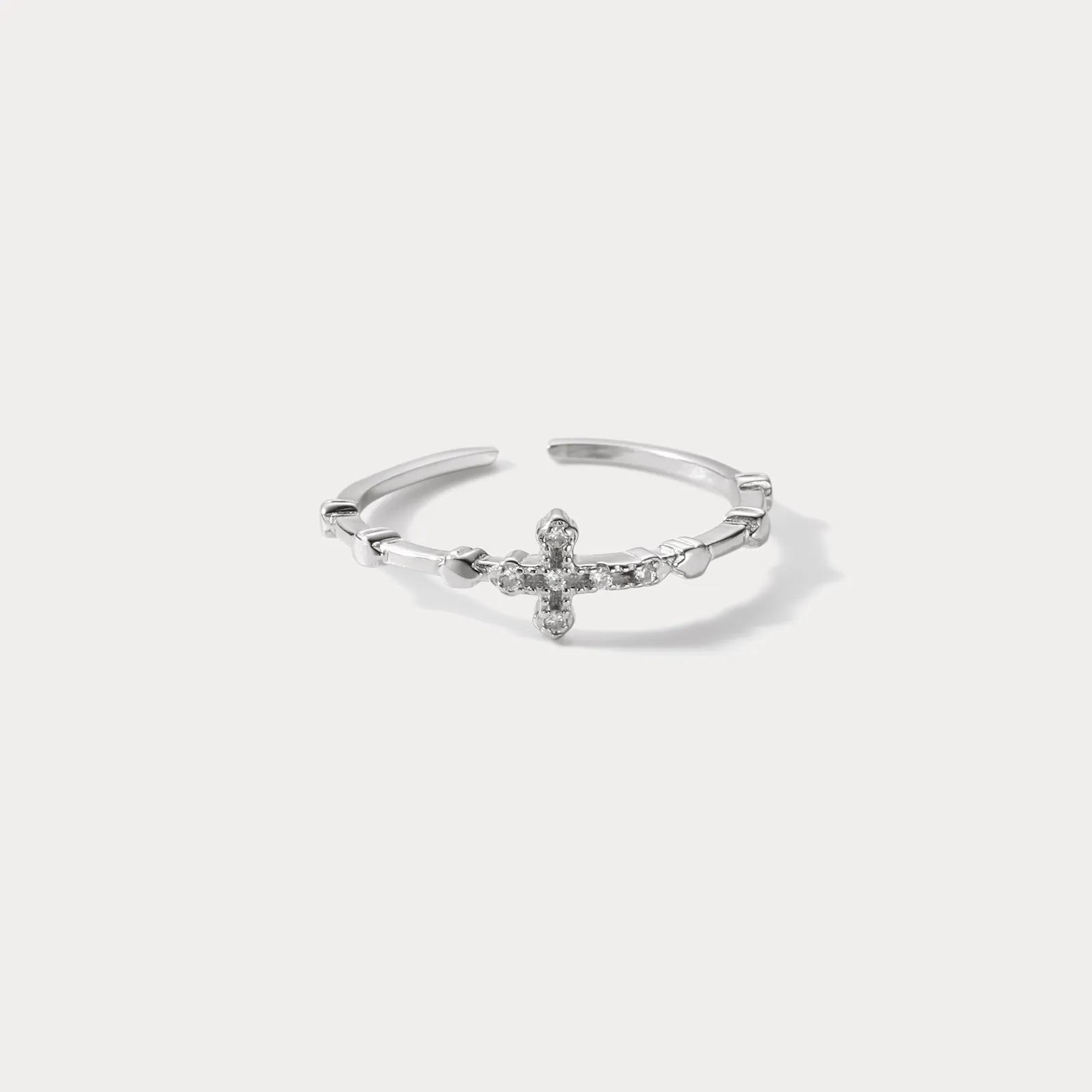 Silver Cross Ring sold by Selenichast product image thumbnail 5