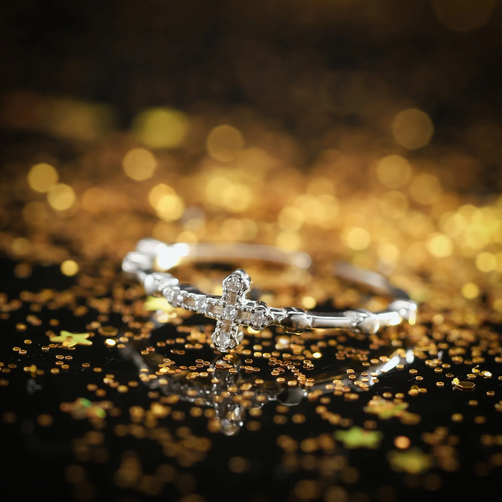 Silver Cross Ring sold by Selenichast product image thumbnail 2