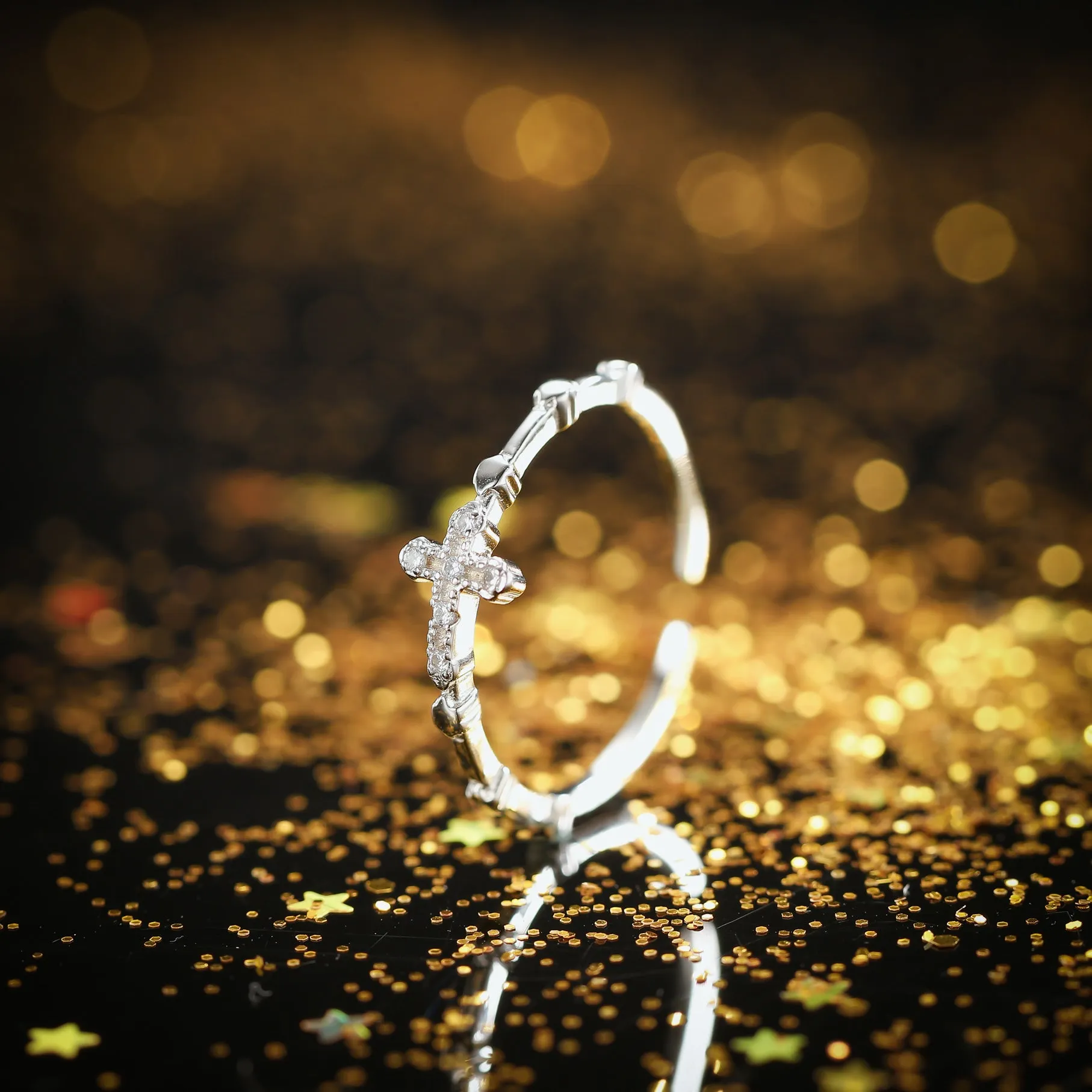 Silver Cross Ring sold by Selenichast product image thumbnail 3