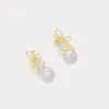 Pearl Bow Earrings sold by Selenichast
