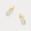 Pearl Bow Earrings sold by Selenichast