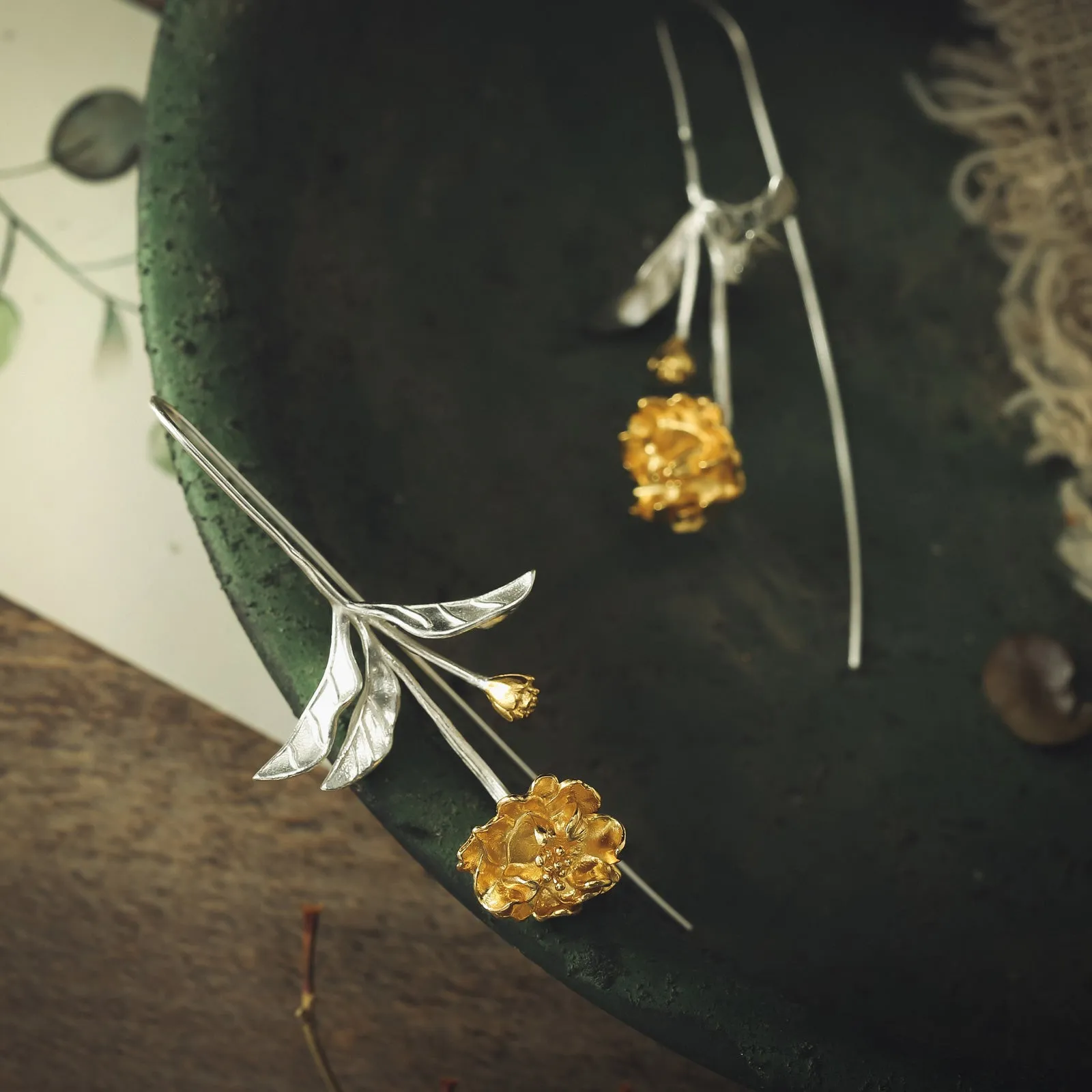 Sakura Hook Earrings sold by Selenichast product image thumbnail 3