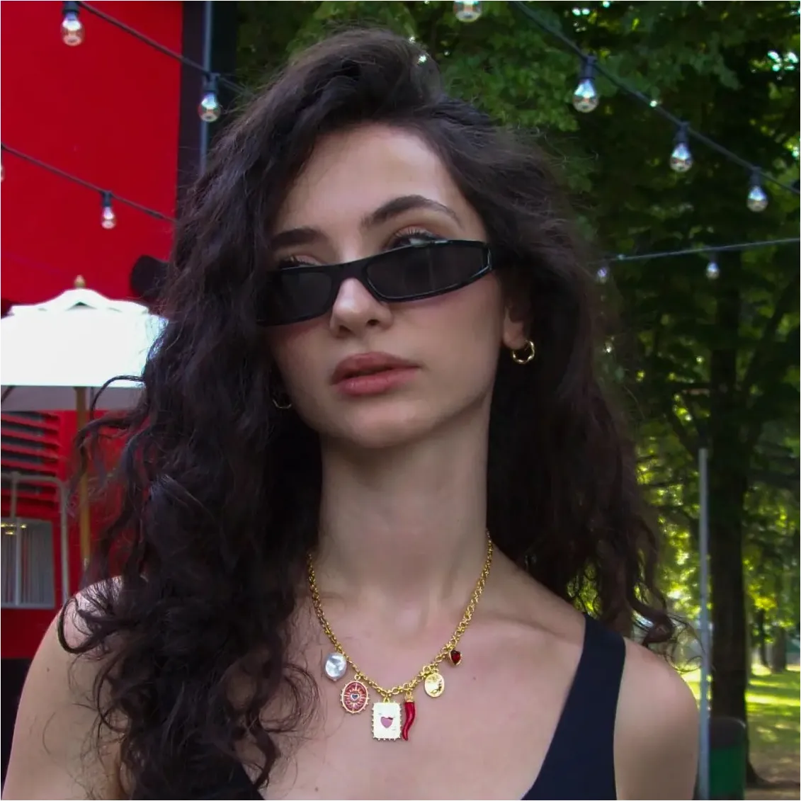 Queen's Card Charm Necklace sold by Selenichast product image thumbnail 5