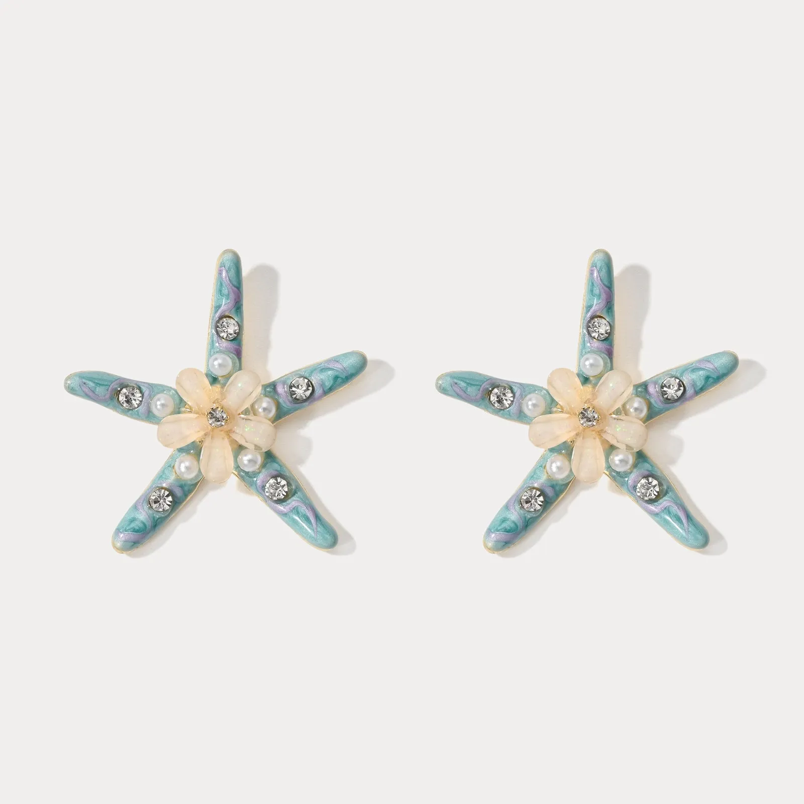 Ocean Starfish Flower Earrings sold by Selenichast