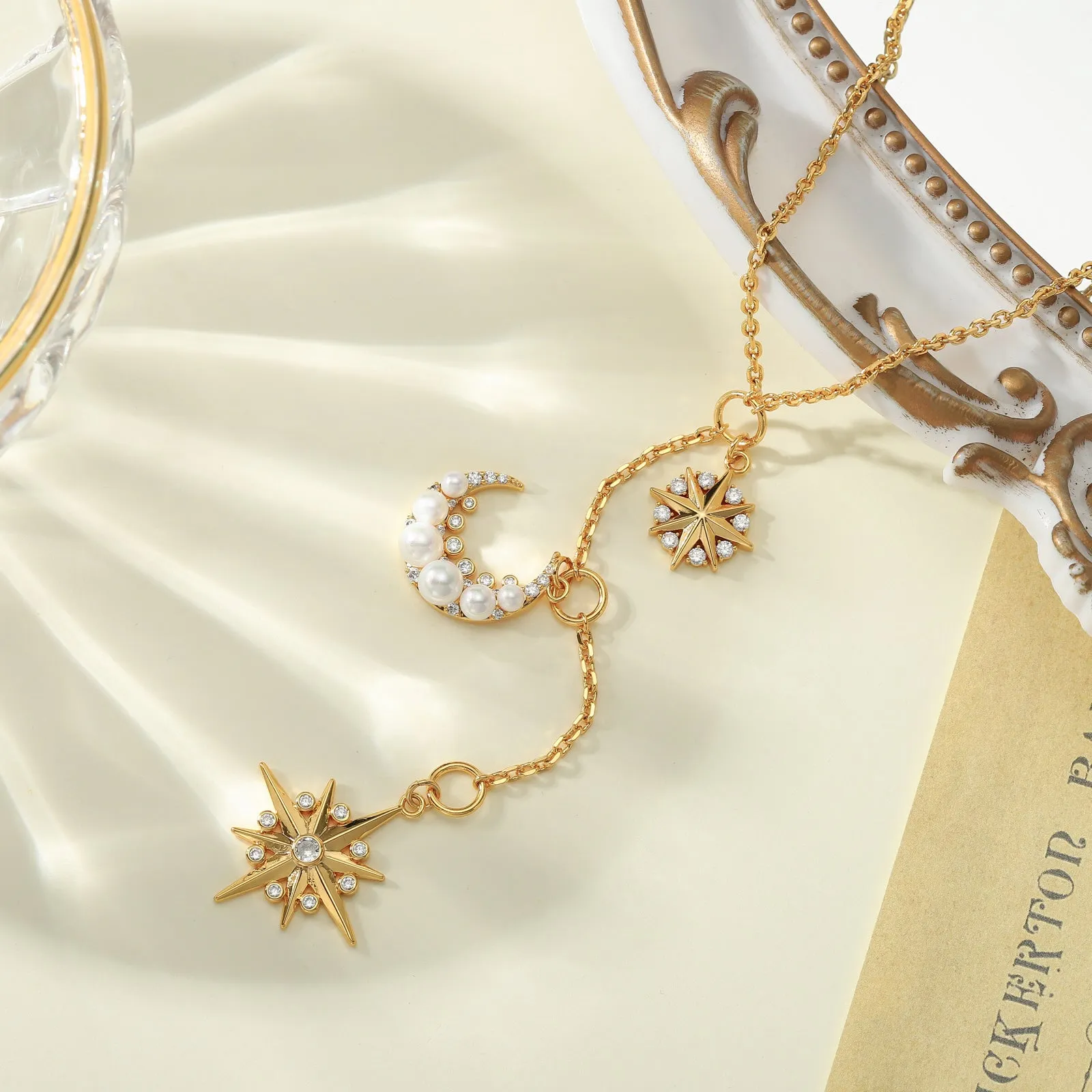 Pearl Moon Star Necklace sold by Selenichast product image thumbnail 3