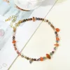 Peach Fuzz Boho Beaded Anklet sold by Selenichast