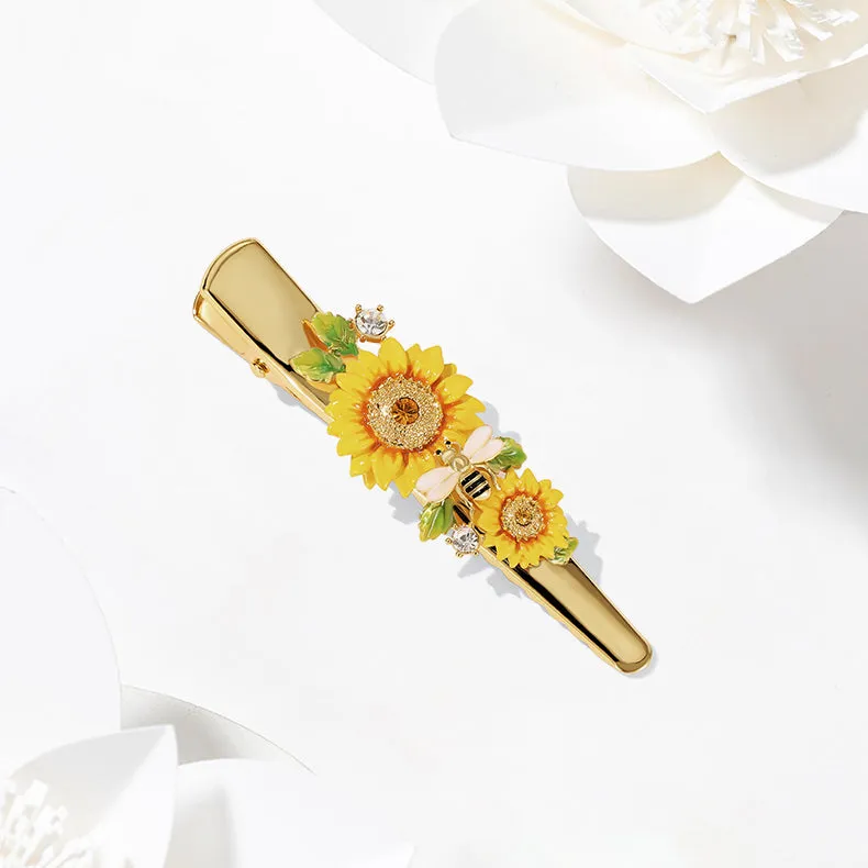 Sunflower & Bee Hairpin sold by Selenichast product image thumbnail 4