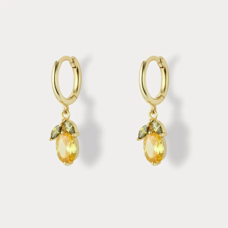 Pineapple Hoop Earrings sold by Selenichast
