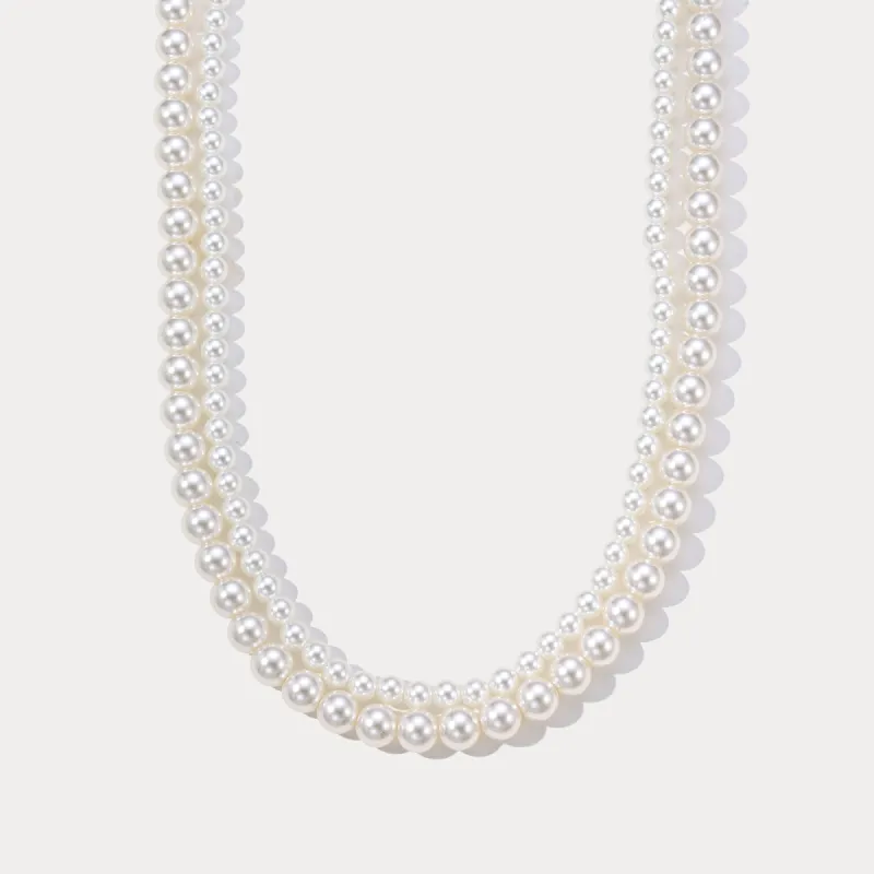 Layered Pearl Necklace sold by Selenichast