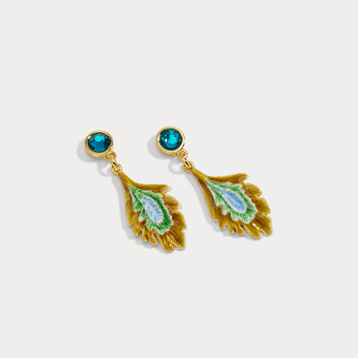Peacock Earrings sold by Selenichast product image thumbnail 3