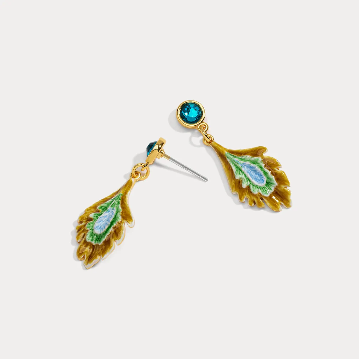 Peacock Earrings sold by Selenichast product image thumbnail 4