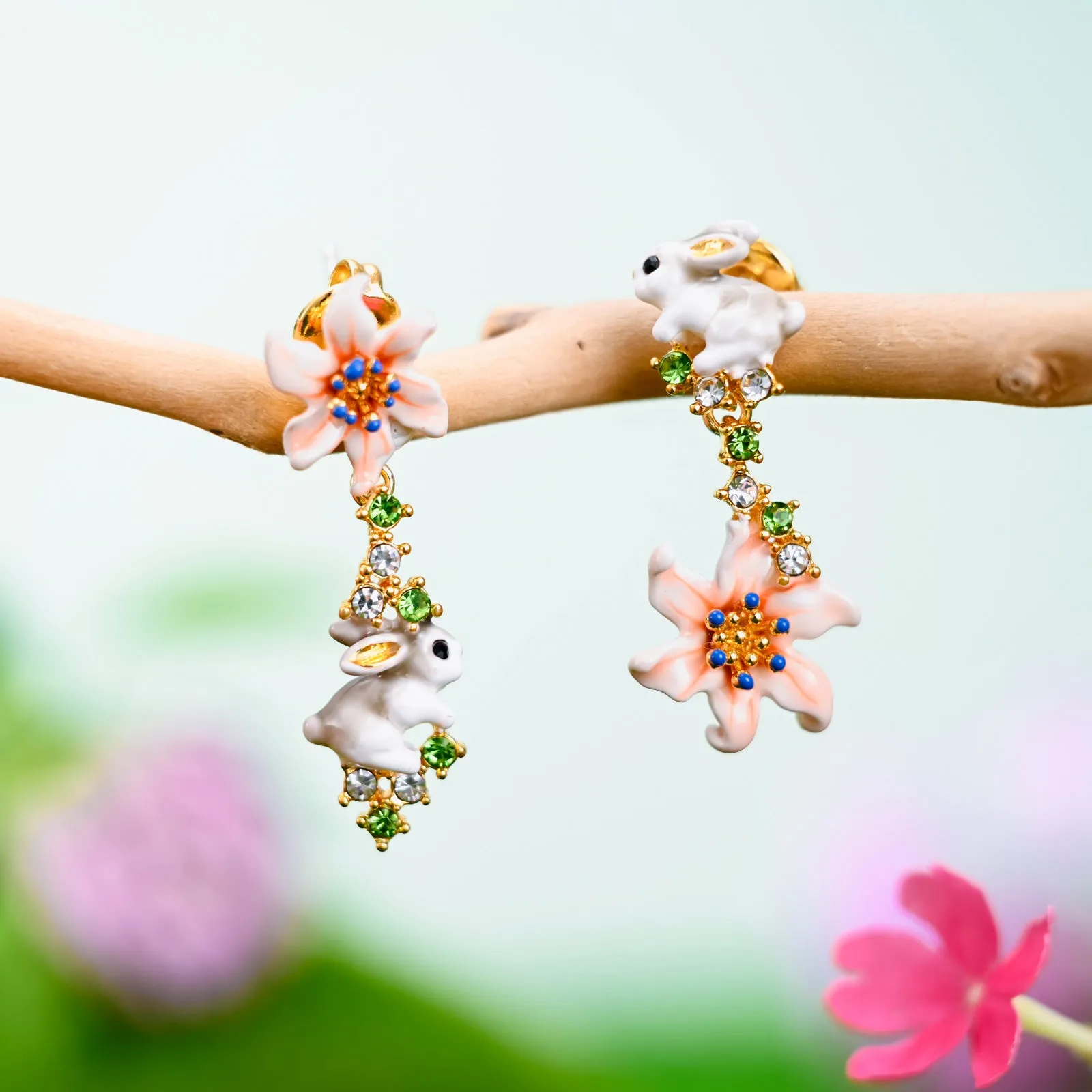 Fluffy Bunny Earrings sold by Selenichast product image thumbnail 2