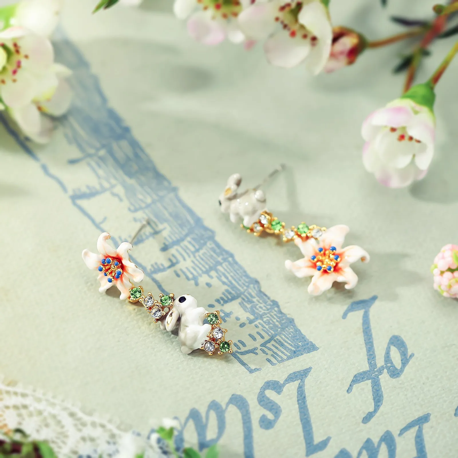 Fluffy Bunny Earrings sold by Selenichast product image thumbnail 5