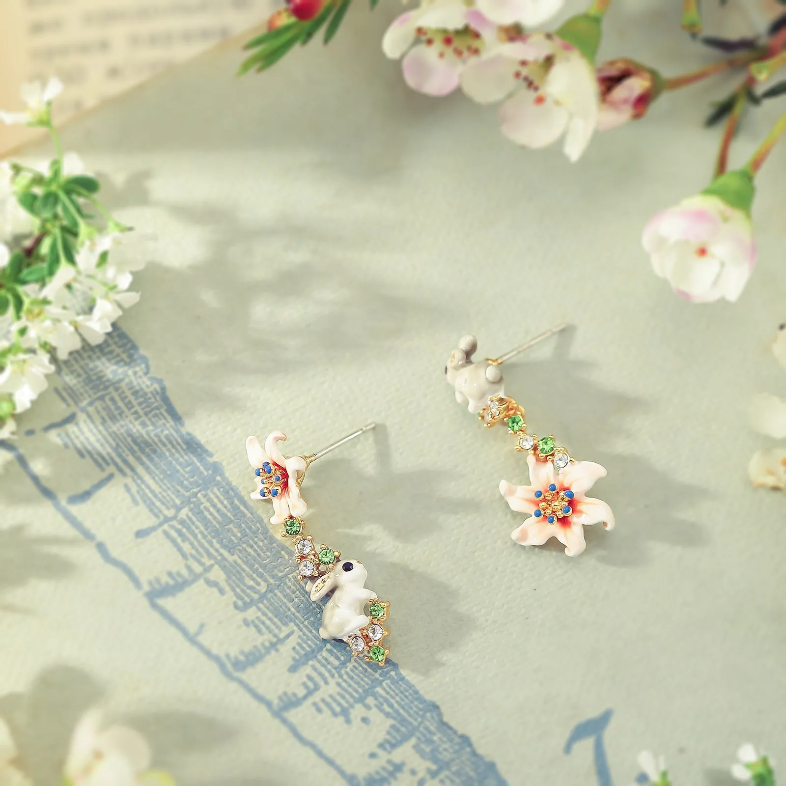 Fluffy Bunny Earrings sold by Selenichast product image thumbnail 4