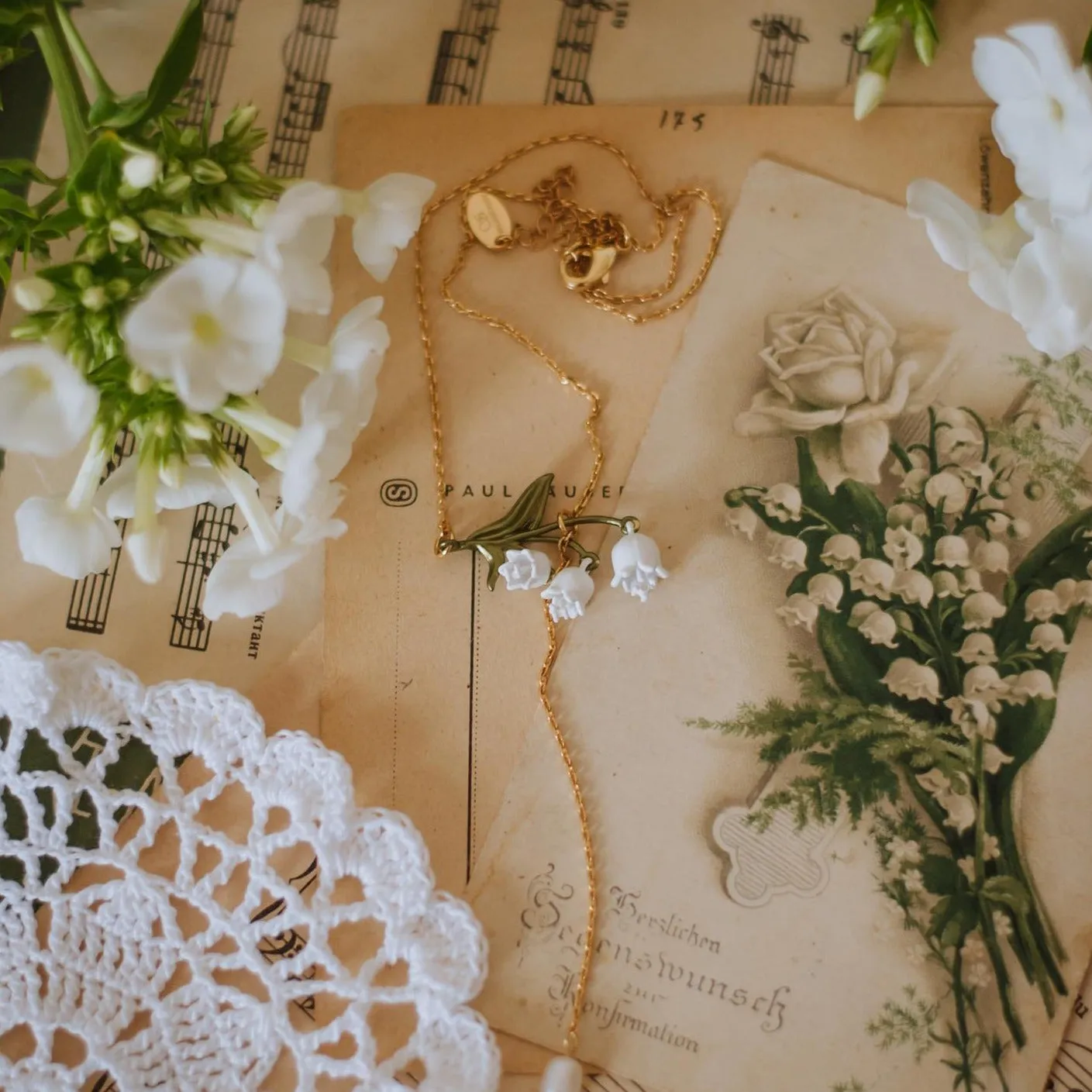 Lily Of The Valley Necklace sold by Selenichast product image thumbnail 5