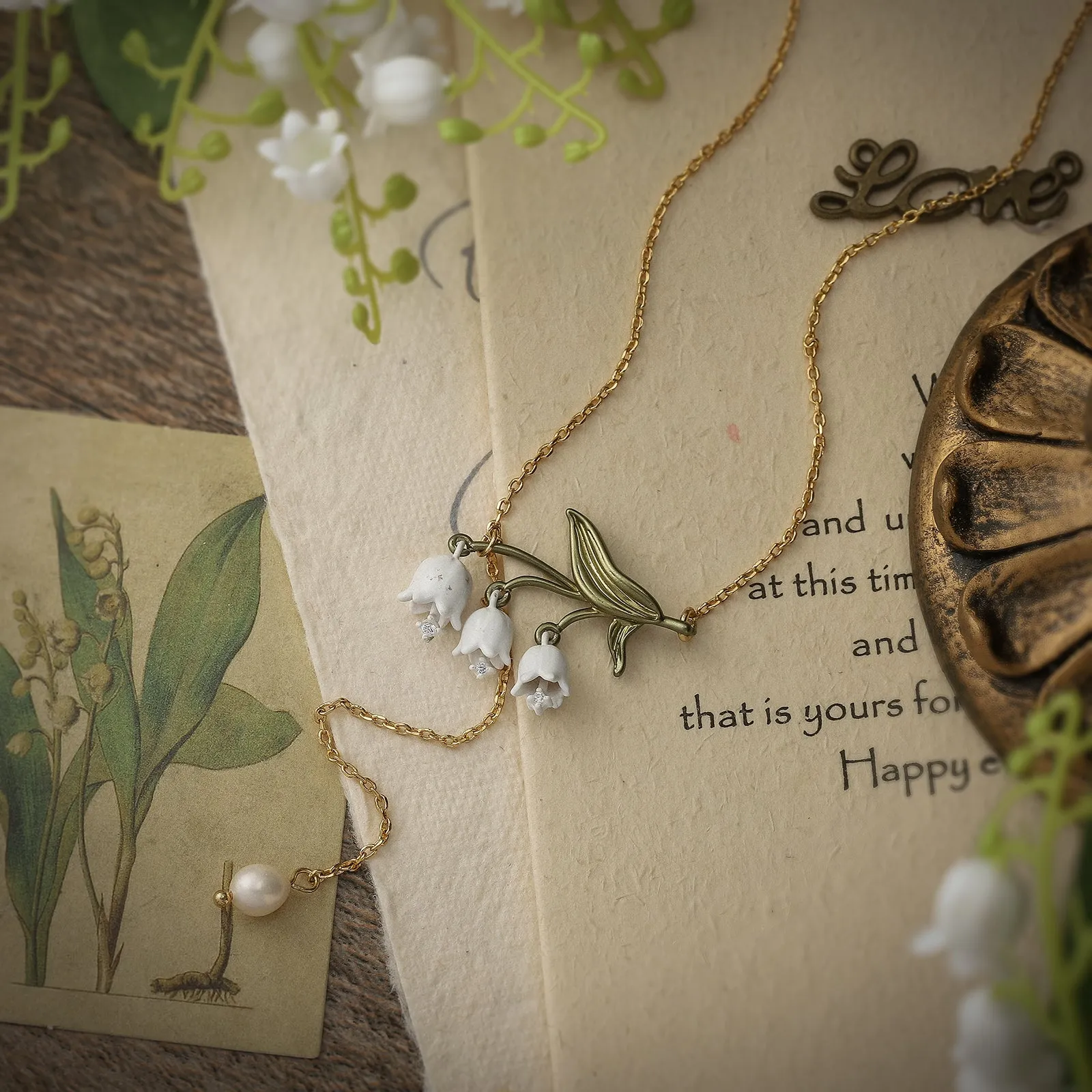 Lily Of The Valley Necklace sold by Selenichast product image thumbnail 4